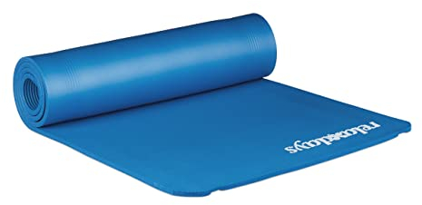 Relaxdays geposltert Yogamatte, blau, M
