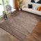 Carpettex Hochflor Teppich Wohnzimmer 300 x 400 cm Taupe - Flauschiger Teppich Extra Weich und Pflegeleicht - Shaggy Teppich Modern Einfarbig Design - Teppich für Schlafzimmer, Esszimmer und Küche