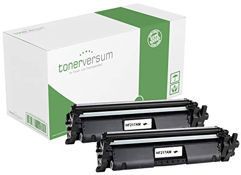 Tonerversum 2 Toner kompatibel zu HP CF217A 17A Schwarz für Laserjet Pro M130fw M130nw M102w M102a M132nw M130a M130fn Laserdrucker Patronen mit Chip