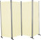 Angerer Freizeitmöbel GmbH Paravent - Raumteiler & Raumtrenner Sichtschutz - Outdoor Paravent für Windschutz & Schatten auf Balkon (4-teilig, PE beige)