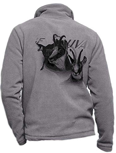 Pets-easy Personalised Hunting Fleece - Grey Chamois - Hunting Case Size XL