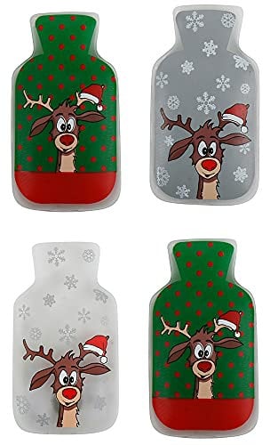 Annastore Taschenwärmer Didi mit süßem Rentier-Motiv- Handwärmer - Wärmekissen (4 Stück Rentier Didi)