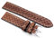 Sulla 20mm Kalbsleder geflochtene Prägung Uhrenarmbänder für Herren handgemacht in Deutschland Echt Leder Braun