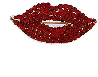 Ogquaton Bouche créative Forme Broches Broches Bijoux Vêtements Sacs Sacs à dos Accessoires de badge Capel veste, Rouge Pratique et pratique