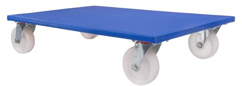 4 Möbelroller 800 x 500 x 165 mm mit Antirutschbelag Traglast 500 kg Kunststoff-Lenkrollen Transportroller Möbelhund