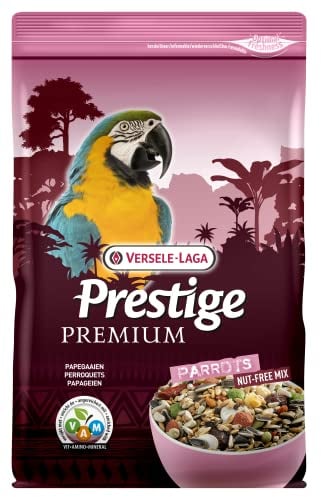 Versele-laga Prestige Premium Papageienfutter mit Vam, 2 kg, transparent