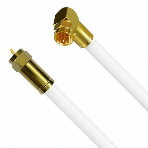 Fritz!Box Cable Vodafone Kabelanschluss Anschlusskabel High Quality 4K 8K HD Winkel/Gerade Weiß 17 Meter