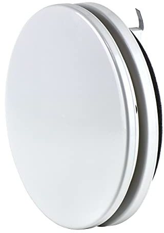 Steinberg14 Air Supply Valve - Round Adjustable Air Vent Cover - Bathroom Diffuser - Wall/Ceiling Vent Grille (White, Ø 200mm / 8)
