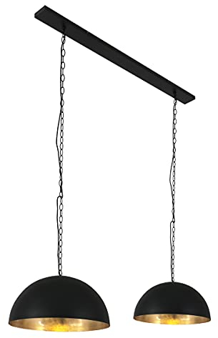 Steinhauer Semicirkel Hängeleuchte Gold 115 cm breit