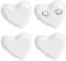 Mozacona Bandejas de cerámica en forma de corazón para joyas, platos de aperitivo, platos de salsa, bandejas de almacenamiento