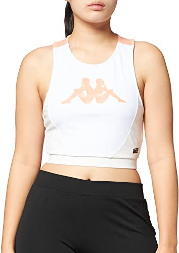KAPPA Kombat Caty, Active Jerseys Donna, White-Grey Vapor, L