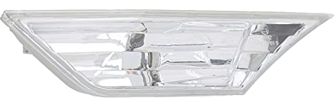 Luz de Posición Delantera LED Lateral Parachoques Ahumado Cubierta de Lente Lente Transparente Estuche para Lámpara de Señal de sin Bombilla LED Compatible con(Señal de a la Izquierda)