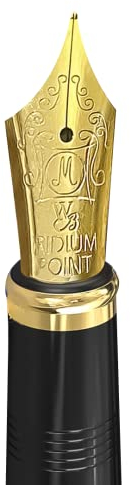 Wordsworth und schwarze Ersatzfeder (Primori Gold Trim Fountain Pen Nib)