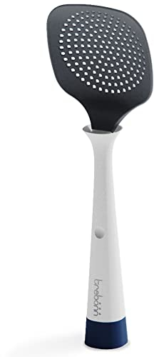 Trebonn - UP! Skimmer - The innovative spoon that stands and does not dirty. Made of nylon, perfect for draining fries, pasta, vegetables