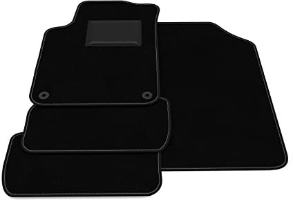 Fußmatten kompatibel mit Citroen DS3 CABRIO 2013-2015, kein Dekor, maßgeschneiderte Automatten Set, Teppichboden, Autoteppich