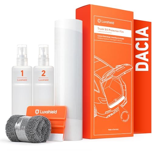 Luxshield Ladekantenschutz Folie für Dacia Jogger I 2022-2025 - Stoßstangenschutz, Kratzschutz, Lackschutzfolie - Carbon Schwarz