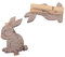 6 STK Hasen ot536 Osterhasen Dekoklammern 6cm Grau Weiss Clip Klammer Deko Ostern Dekohasen Hasenklammern Holzklammer Osternest Filzhasen Stoffhasen Osterdeko Osterschmuck Gesteck Osterstrauß
