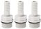 PATIKIL Hose Barb Fitting Straight 9mm Barbed G3/8 Male Thread, 3 Pack POM Plastic Pipe Connector, Grey