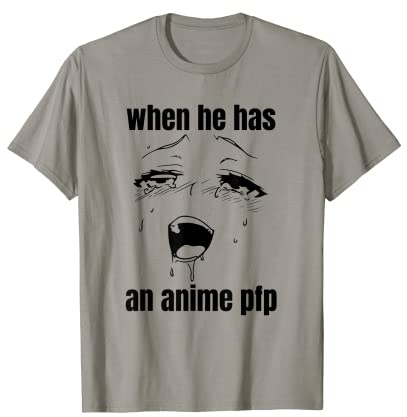 Lustiges E-Girl ästhetisches Gamer Meme Waifu Egirl Anime PFP T-Shirt