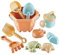 Jouet de Plage Enfant, Kit de Jeu de Plage Enfant Jeux Sable avec Seau Plage, Pelle Râteaux, Camion, Moules à Sable Réutilisable Jouet D'été pour Bac a Sable Intérieur Extérieur