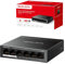 MERCUSYS 6-Port 10/100Mbps Desktop Switch with 4-Port PoE+, PoE Power Budget 40W, compatible with 802.3af/at PDs, Power management, metal case, Plug & Play, No Configuration Required (MS106LP)