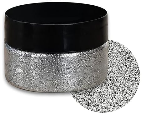 Epoxidharz Farbe Metallic (Glitter Silver/Silber 20g), AArtsZ Mica Powder Pulver, Epoxy Resin Farbe, Pigment, Farbpigmente Pigmentpulver Farben für Kosmetisches Qualität, Niveau Lipgloss Seifenfarben