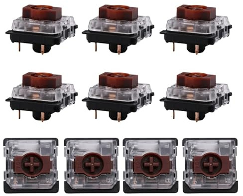10PCS KS-27 Low Profile Gateron Schalter Rot Blau Braun 3 Pins Ultra-Slim für mechanische Tastatur für Air75 Air60 Rot Braun Blau Custom Hot Swap Ultra-Slim Taktile Schalter für Low Switch