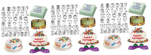 HOMSFOU 111 Stück Keksform Buchstabenformen Buchstaben-Ausstechformen Buchstaben-Ausstechformen Zahlen-Kuchenform Buchstaben-Kuchenform Edelstahl-Kuchenform Alphabet-Form