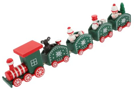 Amosfun Weihnachtsdekorationen Geschenk Weihnachten deko Zug Weihnachtsschmuck weihnachtliche Tischdekoration Weihnachtsfeierdekorationen schmücken Spielzeug Requisiten einstellen Kind