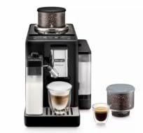De'Longhi Rivelia EXAM440.55.B Kaffeevollautomat mit LatteCrema Milchsystem, Wechselbarer Bohnenbehälter, 16 Kaffee- & Milchgetränke auf Knopfdruck, Extra-Shot-Funktion, 3,5 Touch-Display, Onyx Black