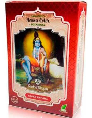 Radhe Shyam Henna Polvo Botanicals Caoba Natural 100Gr.