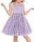 AIEOE Principessa Neonata Tulle Abito Bambina Bimba Senza Maniche Halter Principessa Tutu Vestito per 3-4 Anni Viola