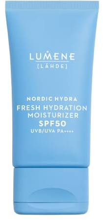 LUMENE Nordic Hydra [LÄHDE] Leichte Feuchtigkeitscreme mit SPF50 und PA++++ Gegen UVB/UVA-Strahlen, Vegan 50 ml