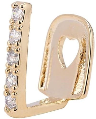 Vergoldete Hip Hop Zähne Lücke Kristall Grills Punk Zähne Kappen Cosplay Party Zahn Rapper Lustige Schmuck Geschenk