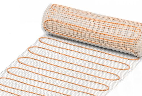 Elektrische Fußbodenheizung für Fliesen - TWIN Technologie - extra stark - Heizmatte UltraPro 200 (3 m² - 0,5 x 6 m)