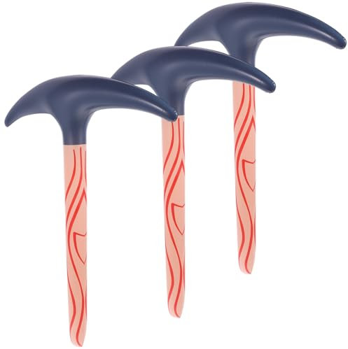 Abaodam Piccone Gonfiabile Giocattoli 3 Pezzi Halloween Cosplay Piccone Cosplay GNOME Accessori Blow Up Piccone Prop Video Gioco Giocattoli del Partito