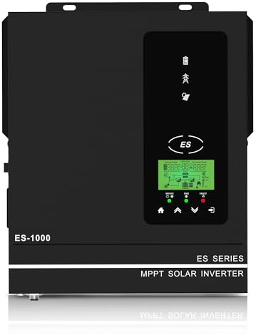 Anern 1500W Solar Hybrid Inverter 24V DC to 220-230V AC,Pure Sine Wave | Off Grid Inverter Built-in 80A MPPT Solar Charger,Work With 24V Lithium Lead-Acid Gel Battery