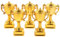 Tofficu 5 Mini Coupes De Trophées - Petits Trophées d'or pour Les Enfants - Ensemble De Coupes De Trophées pour Les Enfants Superstars - Célébrations De Champions Sports À Gogo Et