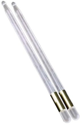 Luwecf 2Pcs Led Lichter up Drum Sticks Musical Instrument Drum Mallet Nacht Licht für Erwachsene, Gold