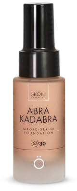 Skön Abrakadabra Glow - Siero Fondotinta con Protezione Solare SPF30, Siero Viso Acido Ialuronico con Olio di Cocco e Vitamina E per Incarnato Uniforme e Luminoso - per Tutti i Tipi di Pelle, 30 ml