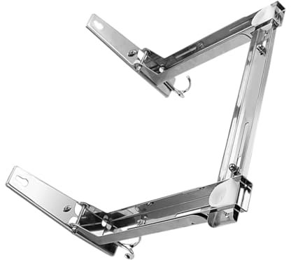 TOPBATHY Microwave Oven Stand Kitchen Foldable Shelf Kitchen Wall Mounted Wall Mounted Shelves Wall Mount Shelves Wall-Mounted Microwave Rack Brackets for Shelves Stainless Steel Silver
