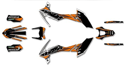 WEAVVE Racing Decals Graphic Kit Dirt Pit Bike Aufkleber Motorrad Kompatibel mit SMCR 690 2019 2020 2021 hnjgf