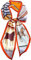 FonVan Seidenschal Seide Haarschal für Damen, Halstücher, Bandana, Satin Schal Kopftuch, Halstücher für Handtaschen, Handtaschen-Zubehör, Seidentücher Scarf (Orange Horse)