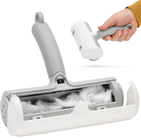 PetGlamour - Spazzola Per Cani, Ideale Spazzola Gatto Con Manico Antiscivolo, Carica Statica, Qualsiasi Tessuto, Leggero