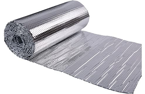 Isolierfolie Dämmfolie Heizkörper-Reflektorfolie, Folien-Isolierrolle, Wärmedämmung, Aluminiumfolienmembran, reflektierende Folienisolierung, Dampfsperre für Kriechkeller, Keller, Decke, Wand, Radian