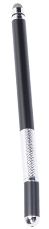 Metal Stylus Pen Black for Phone and Capacitive Screens | Double Tip Design, Natural Writing Feel, Drawing Apps Support, Lightweight Portable Use