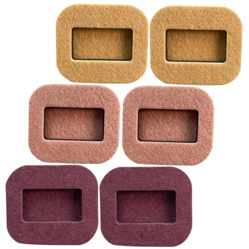 jojofuny Patins De Meubles en Feutre Antidérapants, Protections De Pieds De Chaise en Feutre Robustes, Silencieux Et Résistants, Protections De Sol pour Chaises en 6 Pièces pour Parquet Et Sols Durs