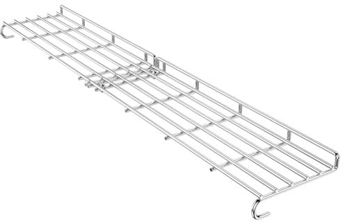 Denmay Griglia scaldavivande in acciaio inox per barbecue a gas Weber Genesis II serie 400 – Area di cottura estesa per modelli E/S/SE-410, E/S-435, ricambio per Weber 66045