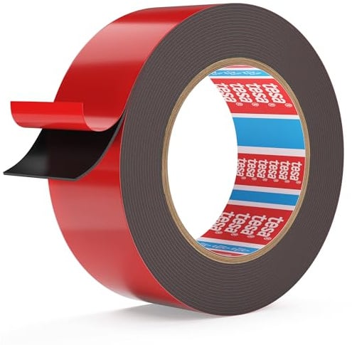 Emitever Doppelseitiges Klebeband 5,5m x 24mm Extra Starkes-6411 | Extrem Starkes Befestigungsklebeband, Hohe Haftkraft, Wasserfest, Temperaturbeständig, für Dekoration, Industrie und Büro