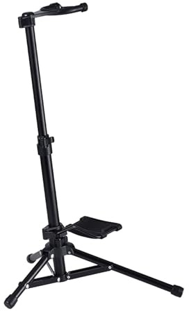 DYNWAVE Digital Wind Instrument Stand Electronic Wind Instrument Tripod Stand Black Universal Metal Adjustable for School
